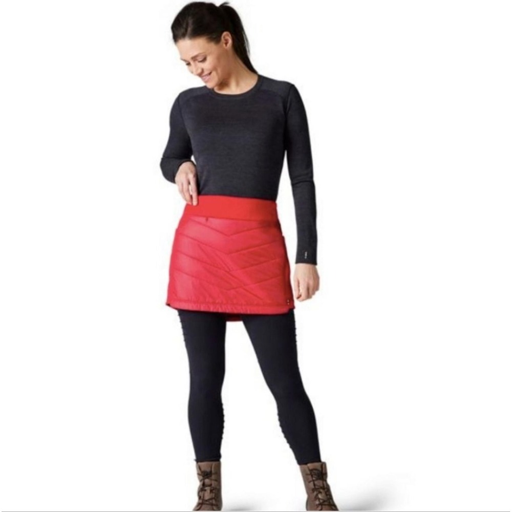 Smartwool Smartloft Quilted Puff Skirt In Pomegranate